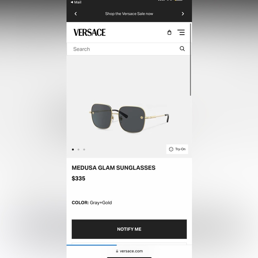 Versace Medusa Glam sunglasses